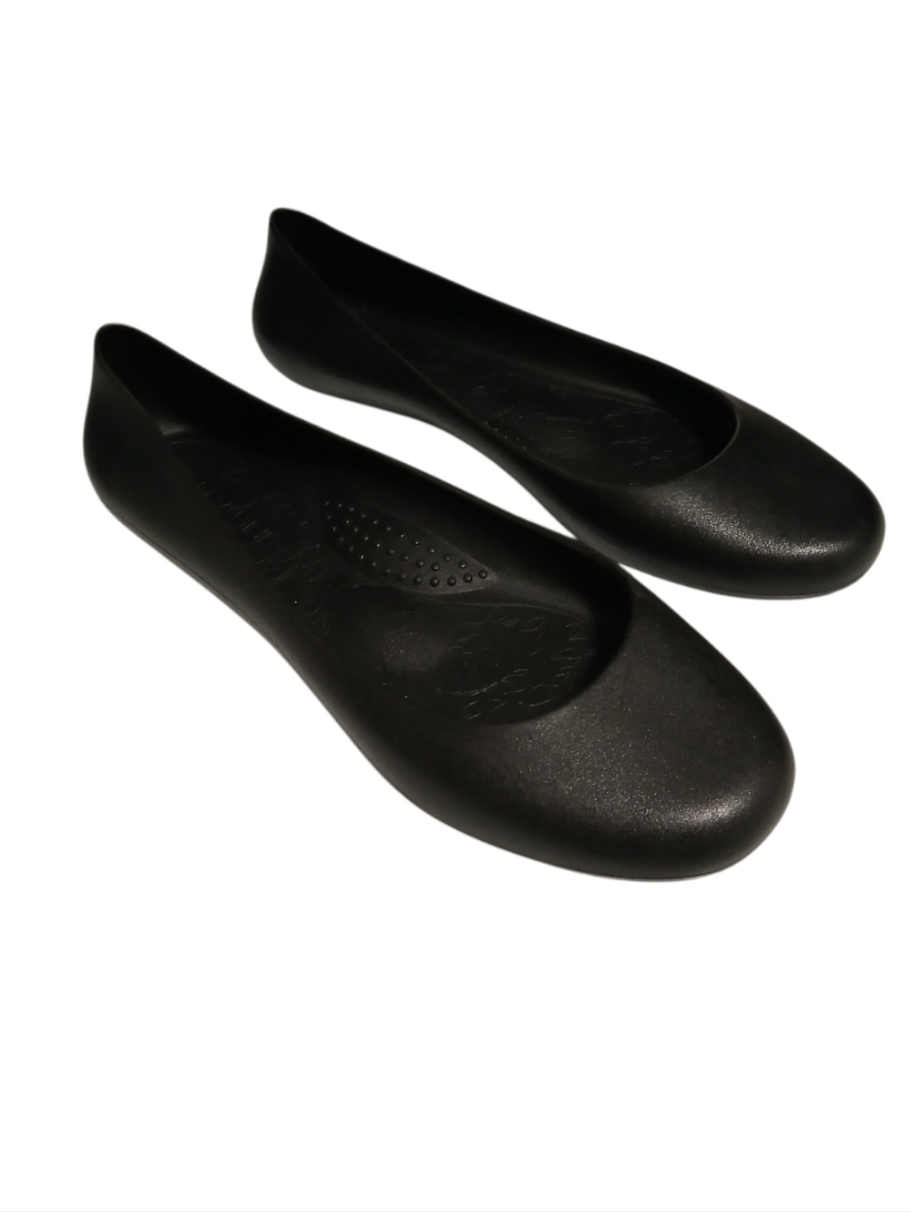 OKABASHI Women's Georgia Ballet Flats Black-Size 11